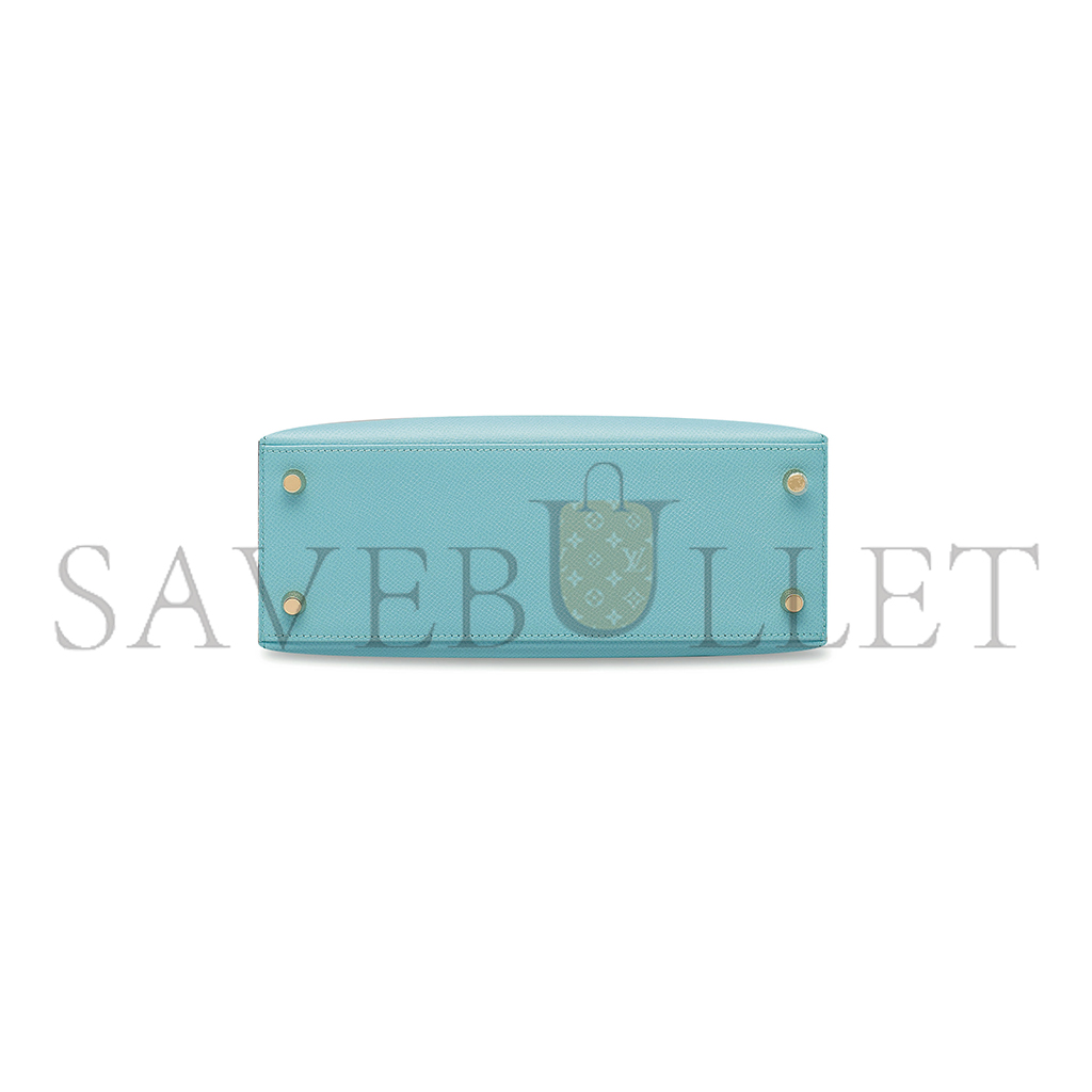 H**mes macaron blue kelly 25 with gold hardware (25*17*7cm)